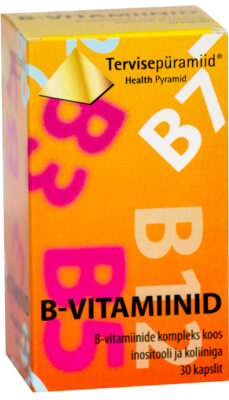 B vitamiinide kompleks inositooli ja koliiniga 30 kapslit