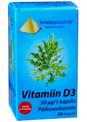 Taimne D3 Vitamiin D3 60 kapslit